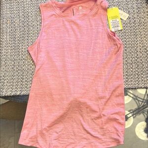 All in Motion Pink Sleeveless Muscle Tee